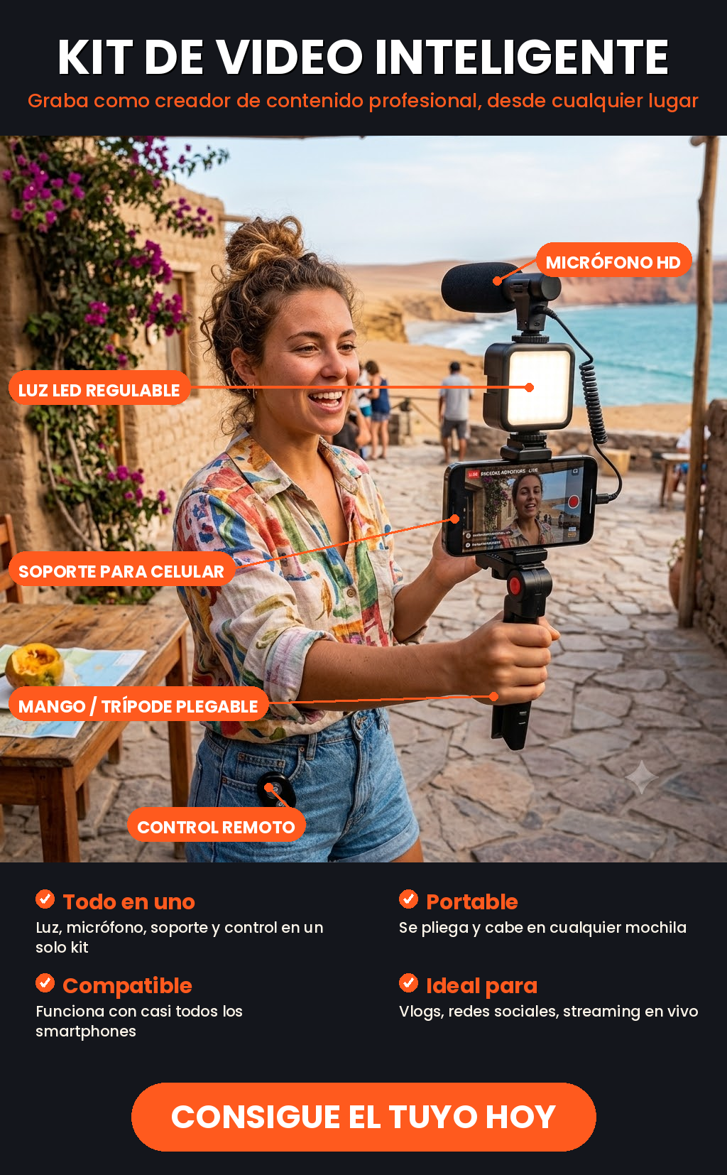 KIT DE GRABACION PARA CELULAR